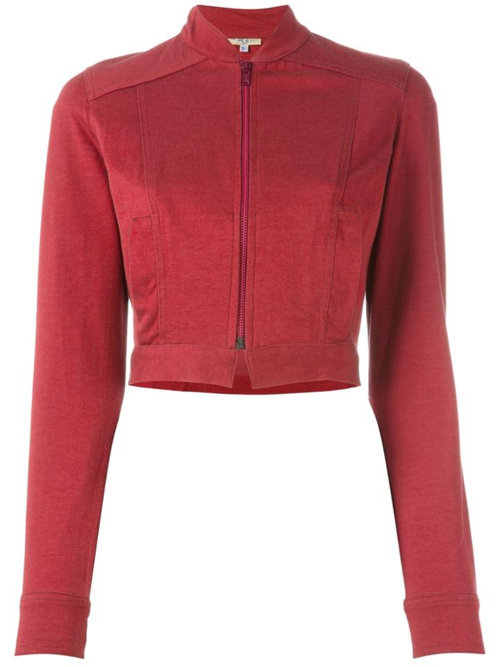 Romeo Gigli Vintage Cropped Jacket - Red