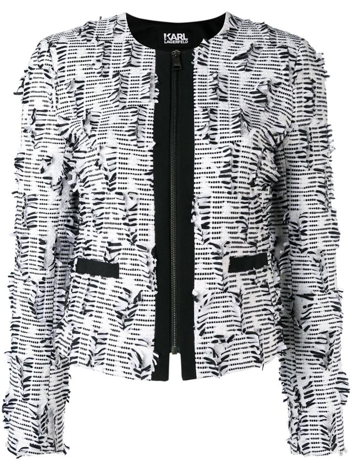 Karl Lagerfeld Bouclé Jacket - Black