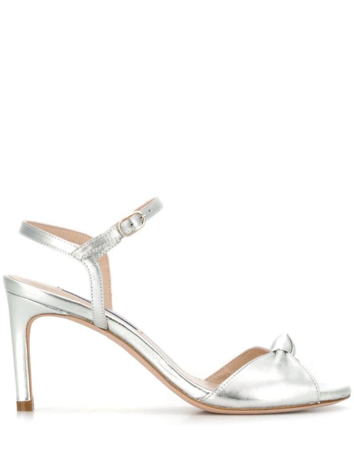 Stuart Weitzman Heeled Gloria Sandals - Silver