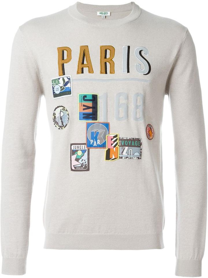 Kenzo Paris Travel Tag Jumper