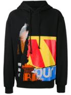 Juun.j Multi-print Hoody, Men's, Size: 44, Black, Cotton