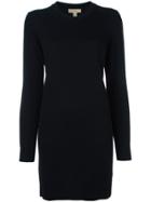 Burberry Elbows Patch Sweater Dress - Black