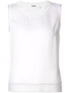 Elie Tahari Classic Tank Top, Women's, Size: Medium, White, Silk