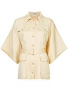 Hermès Vintage Oversized Short Sleeve Shirt - Neutrals