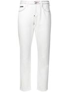 Philipp Plein Crystal Embellished Slim-fit Jeans - White