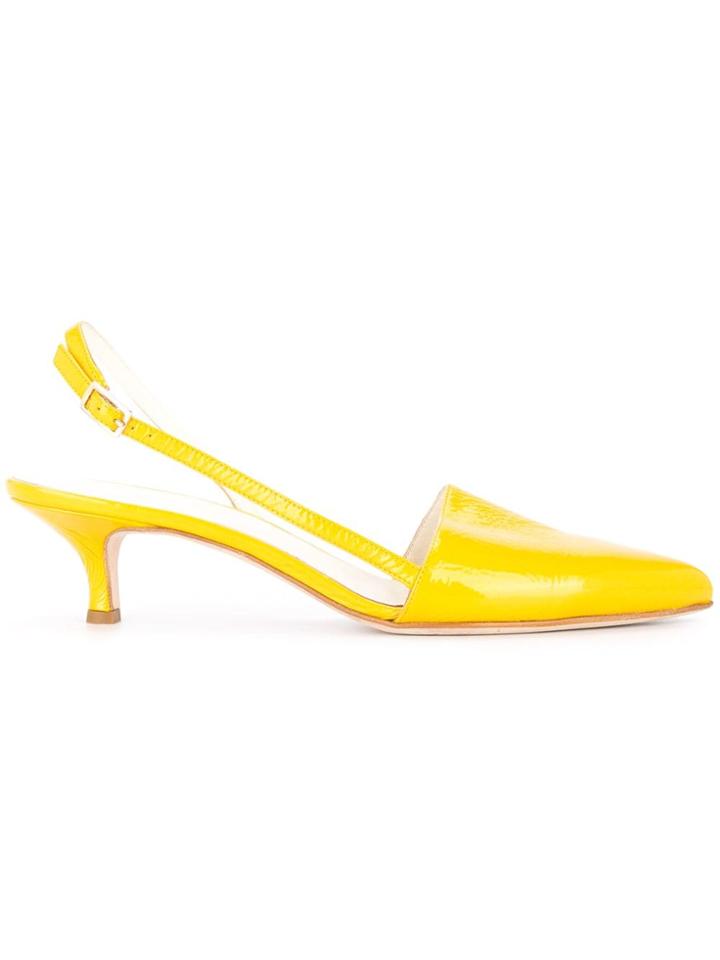 Tibi Simon Pumps - Yellow