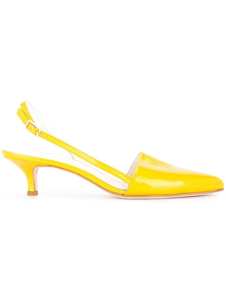 Tibi Simon Pumps - Yellow