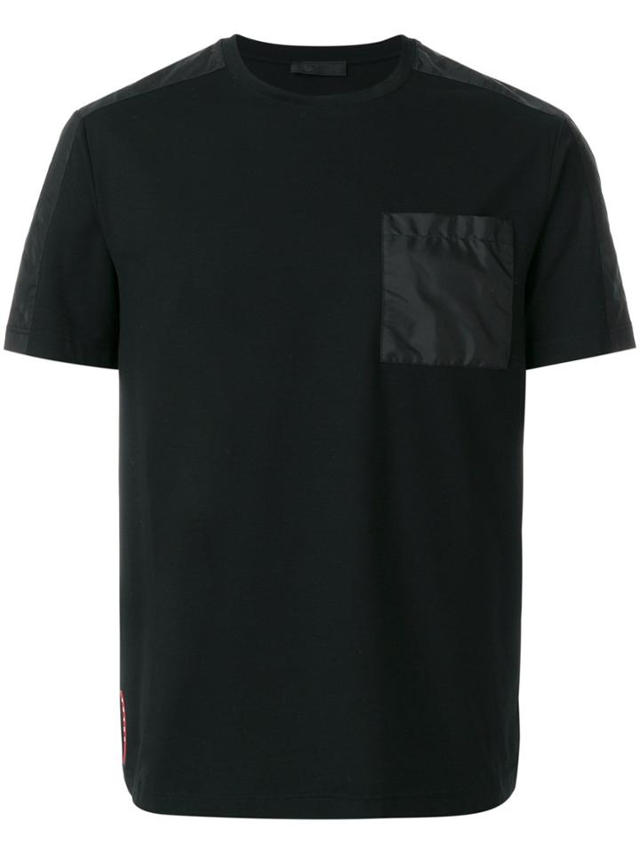 Prada Nylon Path T-shirt - Black