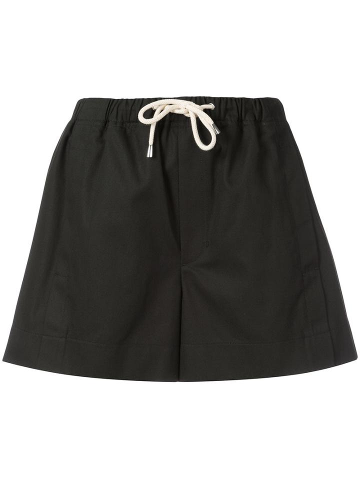 Helmut Lang - Drawstring Shorts - Women - Cotton - Xs, Black, Cotton