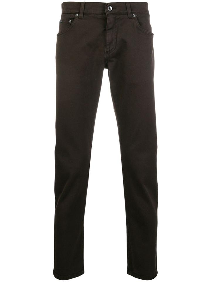 Dolce & Gabbana Mid-rise Jeans - Brown