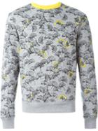 Carven Ginkgo Flower Print Sweatshirt