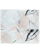 Rag & Bone Feather Print Frayed Scarf