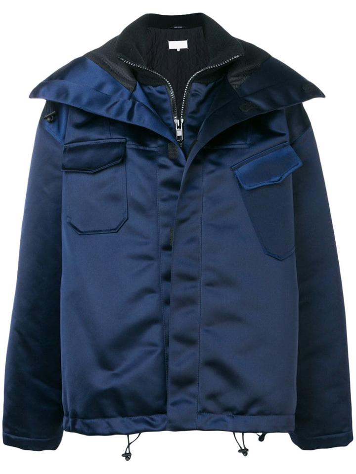 Maison Margiela Zipped Up Parka - Blue