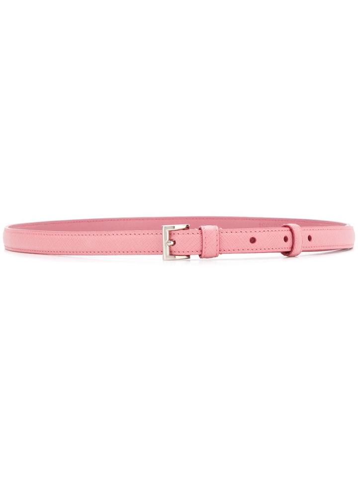 Prada Slim Buckle Belt - Pink