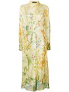 Alberta Ferretti Jungle Print Shirt Dress - Nude & Neutrals