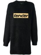 Alexander Wang Tender Embroidered Jumper, Women's, Size: Xs, Black, Nylon/angora/wool