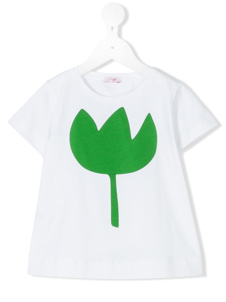 Il Gufo - Flower Print T-shirt - Kids - Cotton/spandex/elastane - 2 Yrs, Toddler Girl's, White