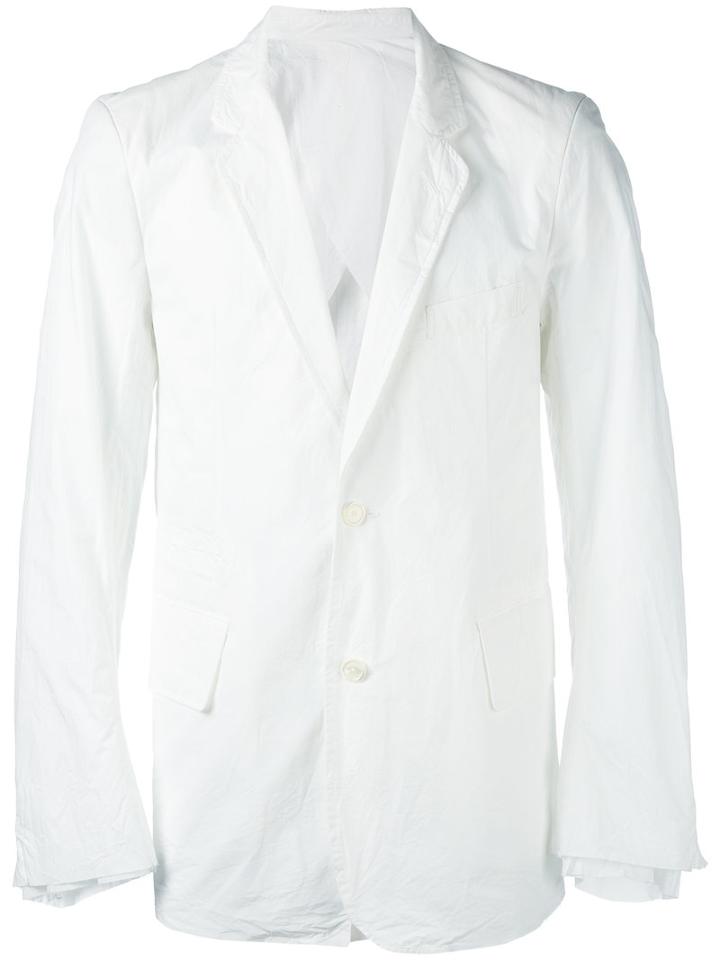 Takahiromiyashita The Soloist - Wardrobe Narrow Lapel Jacket - Men - Cotton - S, White, Cotton