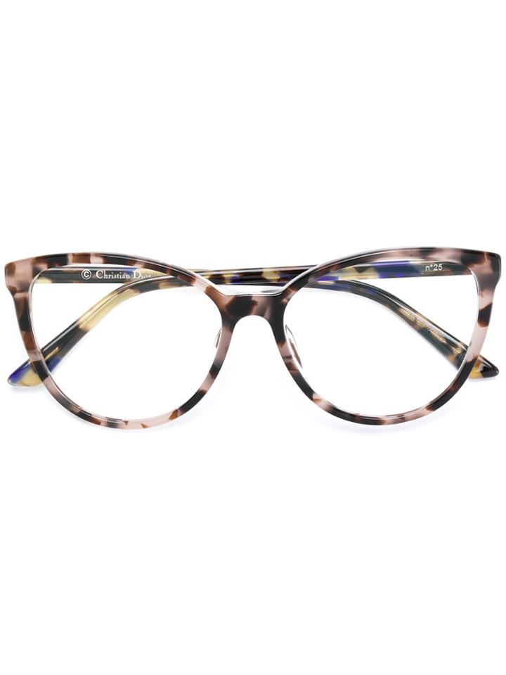 Dior Eyewear Montaigne 25 Glasses - Nude & Neutrals