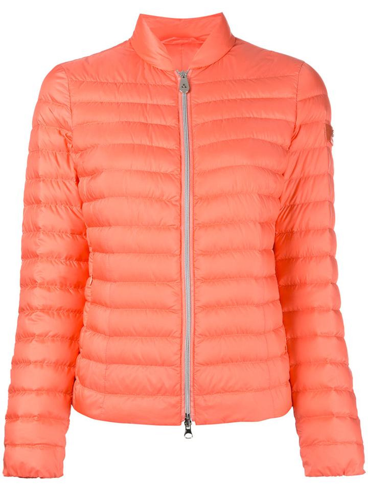 Peuterey Zipped Padded Jacket, Women's, Size: 44, Yellow/orange, Polyester/feather Down