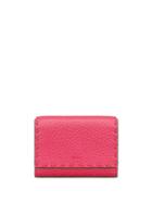Fendi Selleria Micro Tri-fold Wallet - Pink