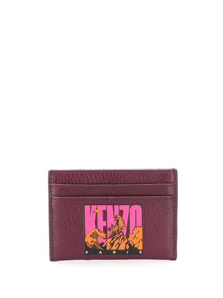 Kenzo Logo Cardholder - Red