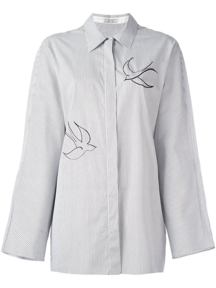 Nina Ricci Embroidered Swallow Shirt