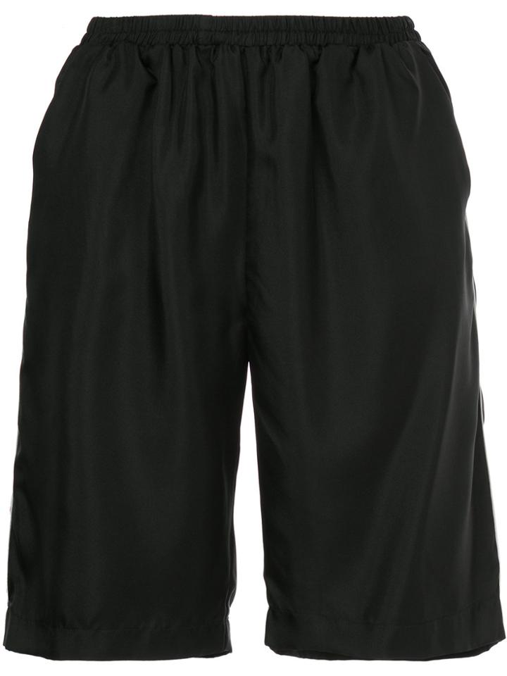 Gold Hawk Elasticated Waist Shorts - Black