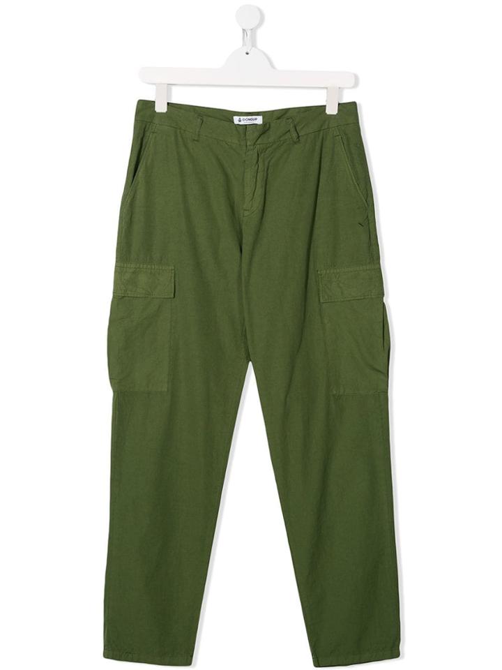 Dondup Kids Cargo Trousers - Green