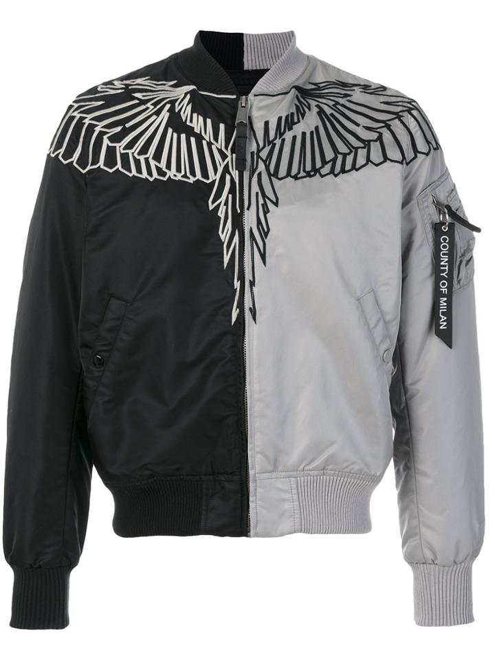 Marcelo Burlon County Of Milan Talca Alpha Ma-1 Bomber Jacket - Black