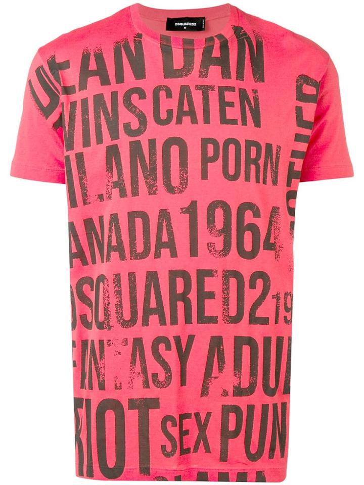 Dsquared2 Lettering Print T-shirt