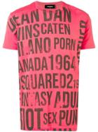 Dsquared2 Lettering Print T-shirt