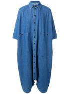 69 Oversized Denim Jumpsuit - Blue
