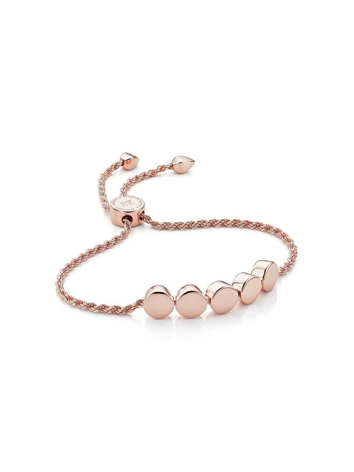Monica Vinader Rp Linear Bead Chain Bracelet - Gold