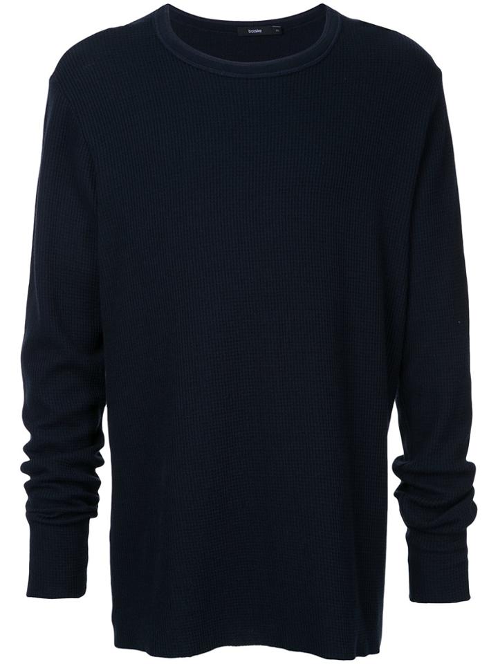 Bassike Waffle T-shirt - Blue