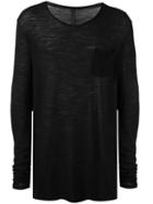 Poème Bohémien Longsleeved T-shirt, Men's, Size: 50, Black, Wool