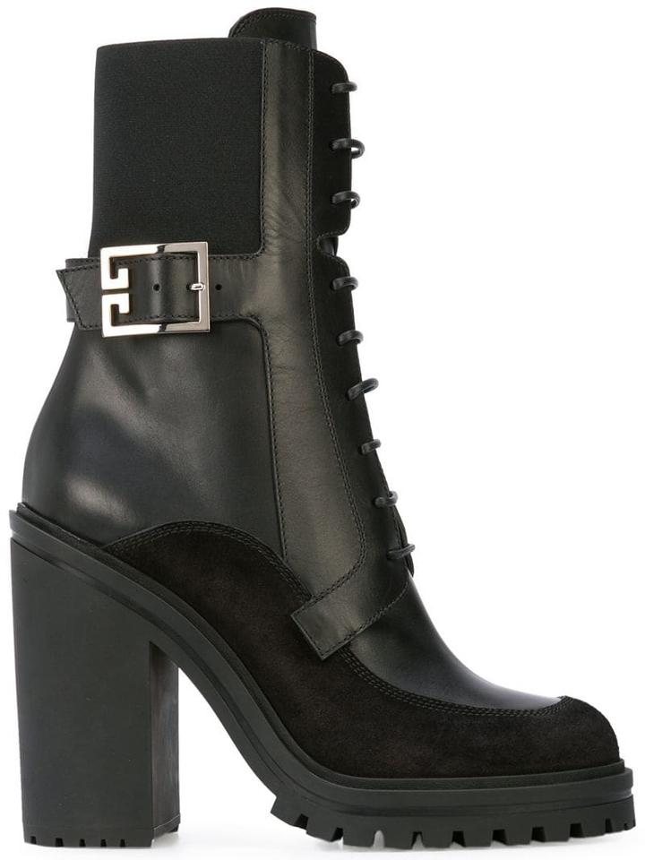 Givenchy High-heel Combat Boots - Black