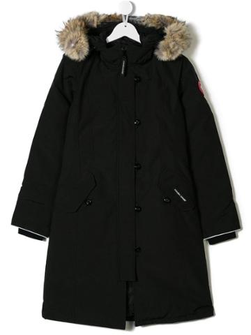 Canada Goose Kids Long Padded Coat - Black