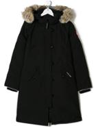 Canada Goose Kids Long Padded Coat - Black