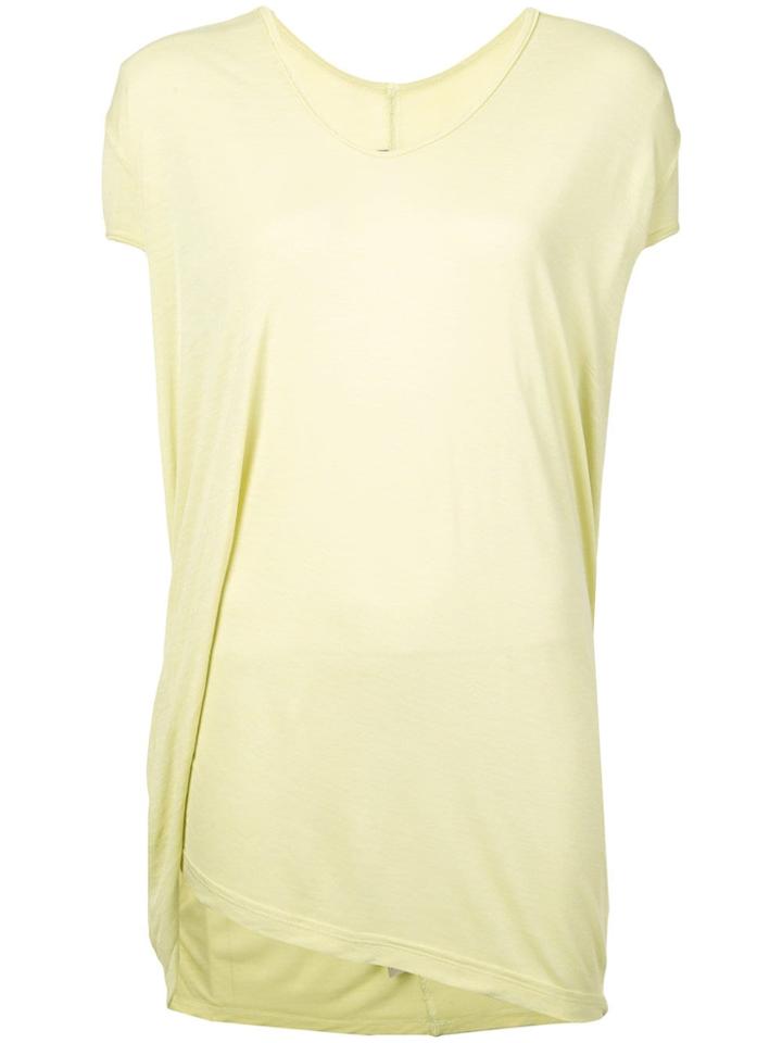 Rick Owens Plain Long T-shirt - Yellow & Orange