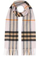 Burberry The Classic Cashmere Scarf In Check - Neutrals