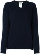Jil Sander V-neck Jumper, Women's, Size: 36, Blue, Cashmere