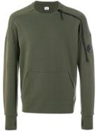 Cp Company Zipped Sleeve Sweatshirt - Green