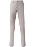 Incotex Chino Trousers, Men's, Size: 48, Grey, Cotton/spandex/elastane