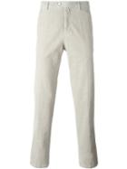 Kiton Classic Chinos, Men's, Size: 36, Grey, Cotton/spandex/elastane