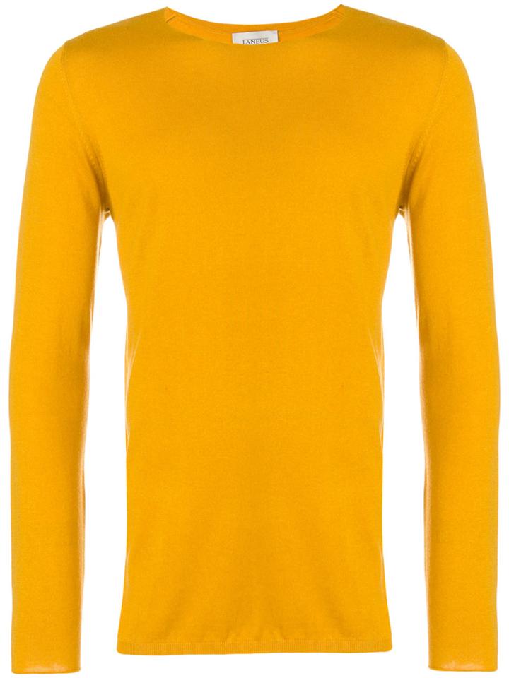 Laneus Fine Knit Sweater - Yellow & Orange
