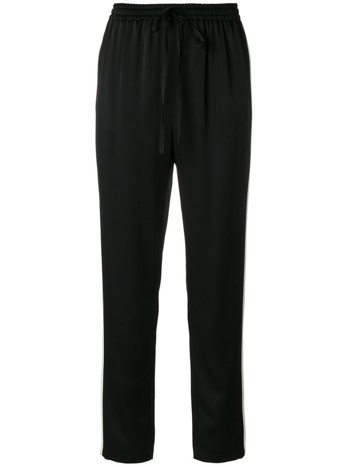 Red Valentino - Track Pants - Women - Acetate/viscose - 40, Black, Acetate/viscose