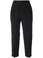 Neil Barrett Cropped Trousers, Women's, Size: 42, Black, Silk/cupro