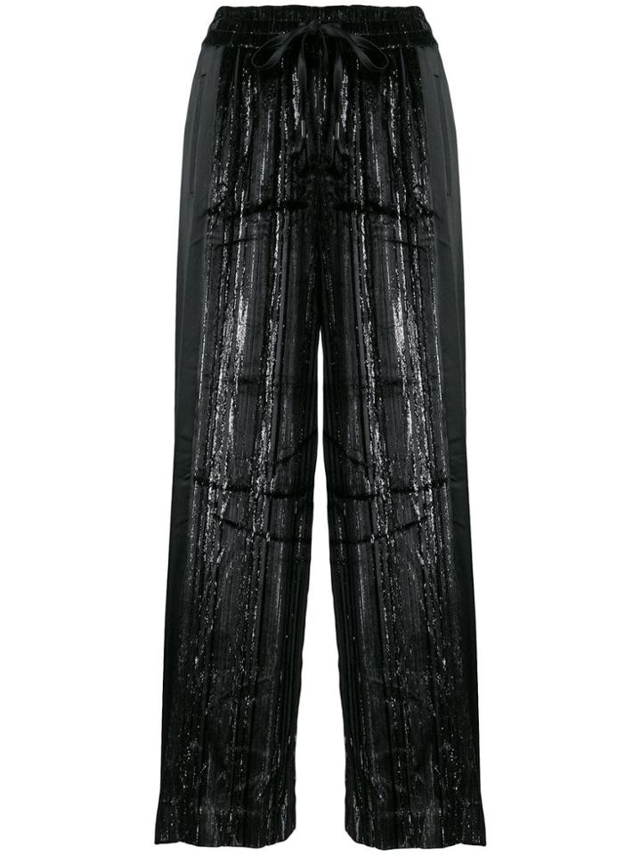 Three Floor Minnelli Sheen Wide Trousers - Black