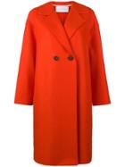 Harris Wharf London Oversized Double-breasted Coat - Yellow & Orange
